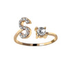 A-Z Initial Letter Adjustable Rings