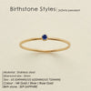 Stainless Steel Birthstone Rings