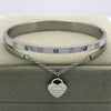 Love Heart Design Bangle Bracelet
