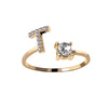 A-Z Initial Letter Adjustable Rings