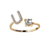 A-Z Initial Letter Adjustable Rings