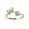 A-Z Initial Letter Adjustable Rings