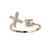 A-Z Initial Letter Adjustable Rings