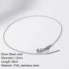 Stainless Steel Chain Birthstone Bracelet
