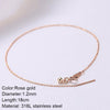 Stainless Steel Chain Birthstone Bracelet