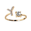 A-Z Initial Letter Adjustable Rings